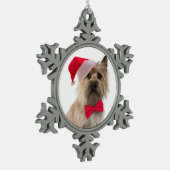 Santa Cairn Terrier Ornament (Links)