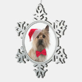 Santa Cairn Terrier Ornament (Rechts)