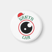 Santa Cam Cute Modern Festive Kerstmis Magneet (Voorkant)