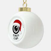 Santa Cam Ornament - gepersonaliseerd keramisch ca (Rechts)
