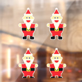 Santa Cartoon Fun Cute Kerstfeestdag Raamsticker (Vel 2)