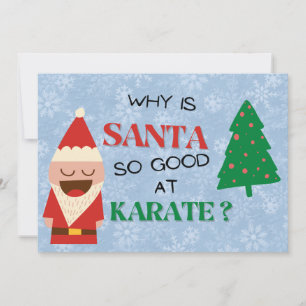 Santa Cartoon grappige kinder kerstgrap rood Feestdagenkaart