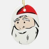 Santa Cartoon Ornament (Achterkant)