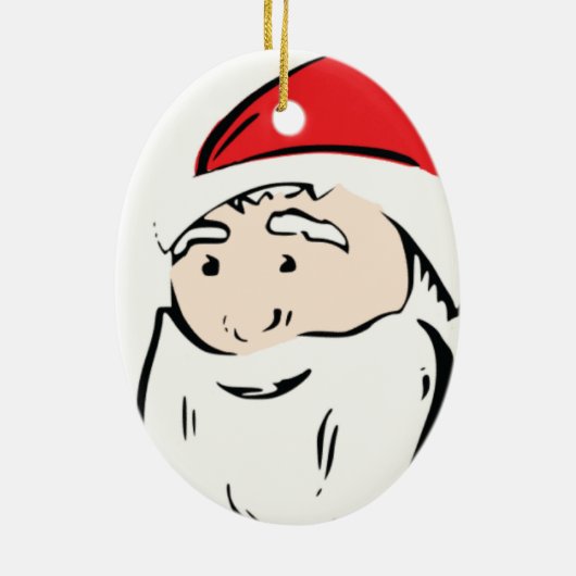 Santa Cartoon Ornament (Achterkant)