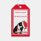 Santa Cat Cadeaulabel (Voorkant)