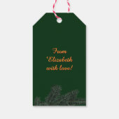 Santa Cat Cadeaulabel (Achterkant)