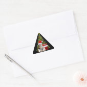 Santa Cat Driehoek Sticker (Envelop)
