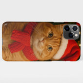 Santa Cat iPhone 11 Pro Max Case iPhone Hoesje (Achterkant horizontaal)