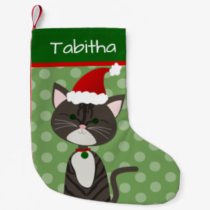 Santa Cat Kleine Kerstsok