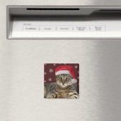 Santa Cat Magnet Magneet (Insitu (Vaatwasser))