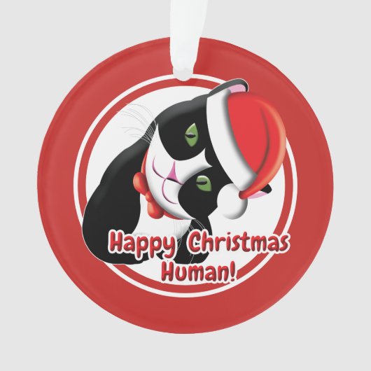 Santa Cat Ornament (voorkant)