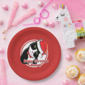 Santa Cat Papieren Bordje (Feest)