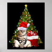 Santa Cat Poster (Voorkant)
