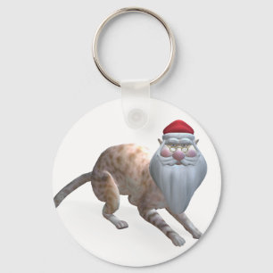 Santa Cat Sleutelhanger