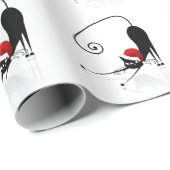 Santa Cat Wrapping Paper Cadeaupapier (Rol Hoek)