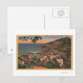 Santa Catalina, CA - Avalon Bay Briefkaart (Voorkant / Achterkant)