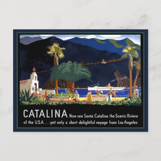Santa Catalina California Briefkaart (Voorkant)
