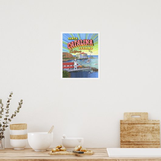 Santa Catalina Poster met Rand 14 x 17 (Keuken)