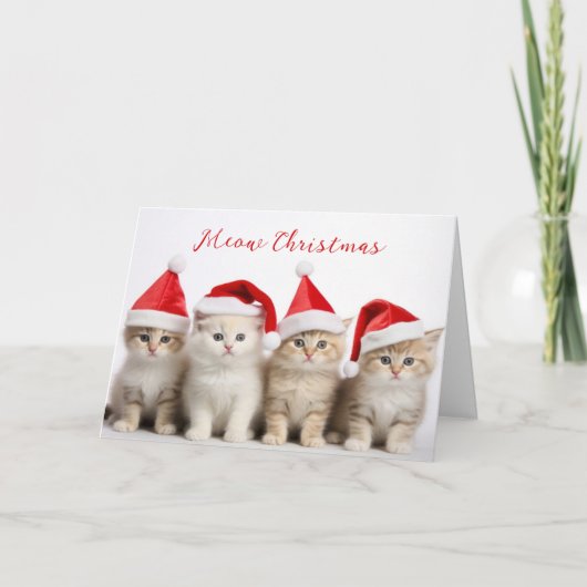 Santa Cats Kaart (Voorkant)