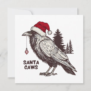 Santa Caws Feestdagenkaart