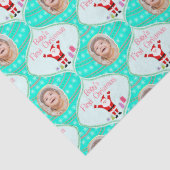 Santa Celebrates Baby's eerste kerstfoto Tissuepapier (Detail)