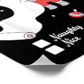 Santa Checking The Nice And Naughty List I Tried Poster (Hoek)