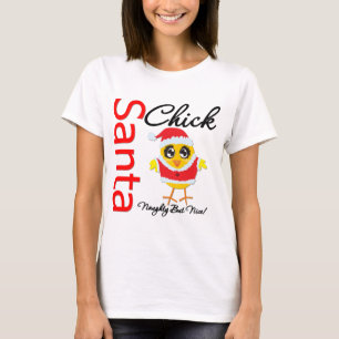 Santa Chick Naughty, maar Nice T-shirt