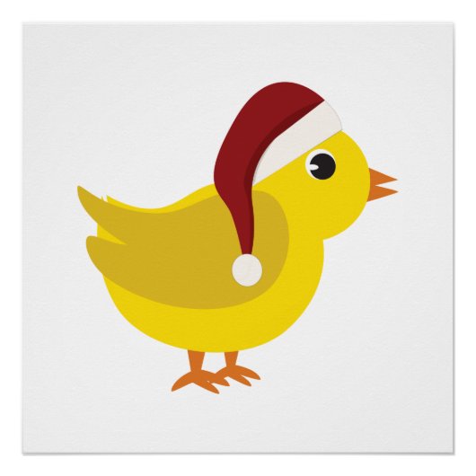 Santa chick perfect poster (Voorkant)