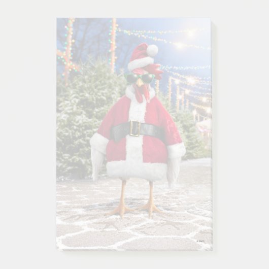 Santa Chicken Post-it® Notes (Voorkant)