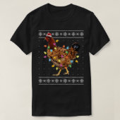 Santa Chicken Xmas Tree Funny Chicken Kerstmis Ug T-shirt (Design voorkant)
