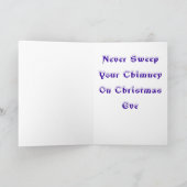 Santa Chimney Shock Feestdagen Kaart (Binnen)