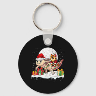 Santa Chow Chow Riding Axolotl Christmas Owner Kin Sleutelhanger