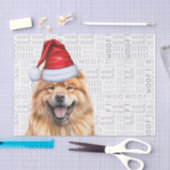 Santa Chow Dog Feestelijke Kerstvakantie Tissuepapier (Craft)