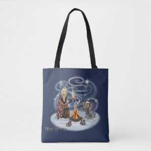 Santa Chris & Wilbur Fireside Friends Canvas tas