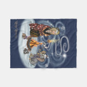 Santa Chris & Wilbur Fireside Friends Fleece Blank Deken (Voorkant (Horizontaal))