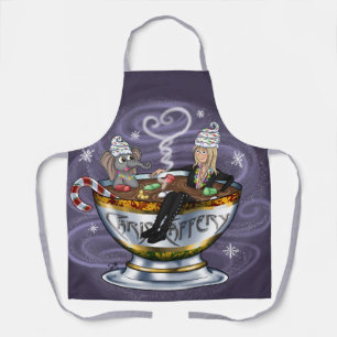 Santa Chris & Wilbur Hot Tubbin' All Over Print Schort