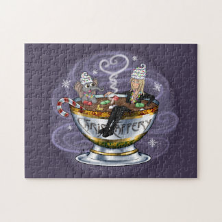 Santa Chris & Wilbur Hot Tubbin' Puzzel