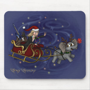 Santa Chris & Wilbur Sleigh Ride Muismat