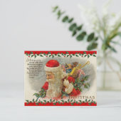 Santa Christmas-Briefkaart Feestdagenkaart (Staand voorkant)