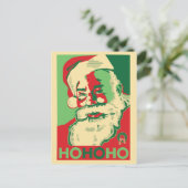 Santa Christmas Briefkaart - HoHoHo (Staand voorkant)