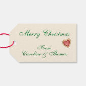 Santa Christmas Cookies Cadeau Label Cadeaulabel (Achterkant Horizontaal)