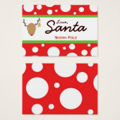 Santa Christmas Gift Label Visitekaartje (Voorkant /achterkant)