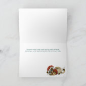 Santa Christmas-Kat Feestdagen Kaart (Binnen)