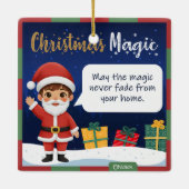 Santa Christmas Ornament (Achterkant)