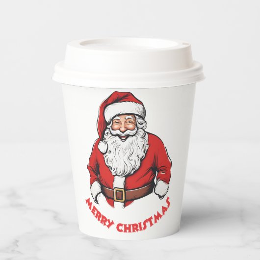 Santa Christmas Papieren Bekers (Voorkant)