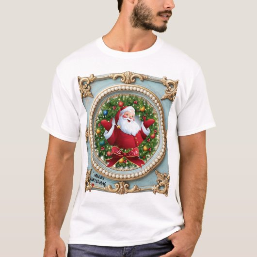 Santa Christmas  T-shirt (Voorkant)