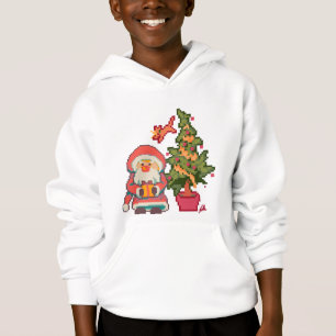 Santa,, Christmas tree, cat Pixelart, Pixel Art 