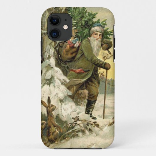 Santa Christmas Victoriaans vakantie Case-Mate iPhone Case (Achterkant)