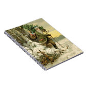  Santa Christmas Victoriaans vakantie Notitieboek (Rechterzijde)