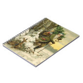  Santa Christmas Victoriaans vakantie Notitieboek (Linkerzijde)